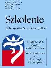 Szkolenie: Ochrona ludności i obrona cywilna - plakat