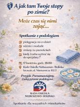Rozwojowe piątki: Spotkanie z podologiem - plakat