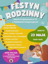 Festyn rodzinny w Szkole Podstawowej nr 41 - plakat